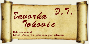 Davorka Toković vizit kartica